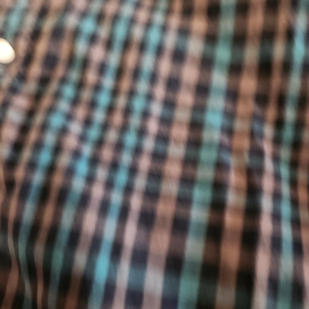 Bixby Nomad Gingham Slim Button Up Size Medium Tall - Picture 4 of 6